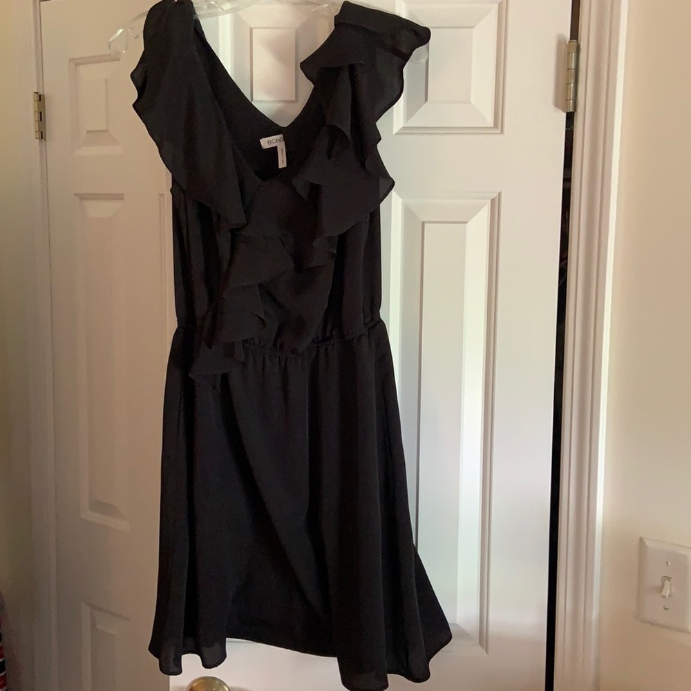 Bcbgeneration black ruffle dress